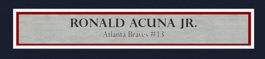 Atlanta Braves Ronald Acuna Jr. Signed Framed White Nike Jersey Beckett BAS