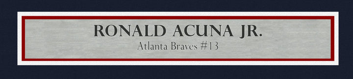 Atlanta Braves Ronald Acuna Jr. Signed Framed White Nike Jersey Beckett BAS