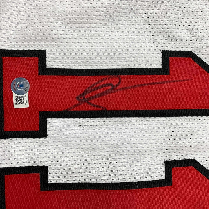 Framed Autographed/Signed DeMar DeRozan 33x42 Chicago White Jersey BAS COA