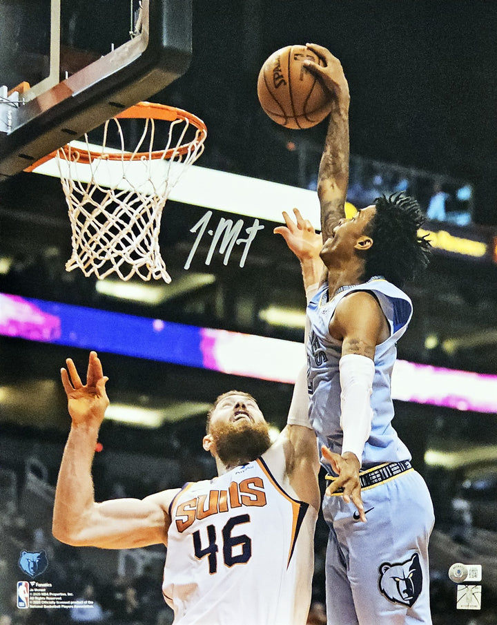 Ja Morant Autographed Signed 16x20 Photo Memphis Grizzlies Beckett BAS QR