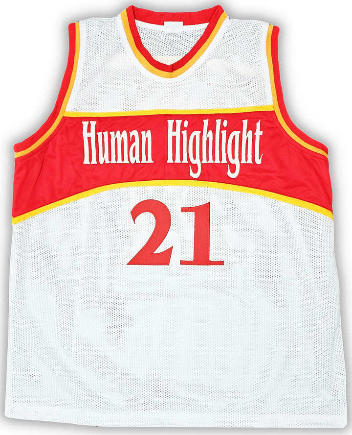 Atlanta Hawks Dominique Wilkins Autographed Signed White Jersey "HOF" JSA