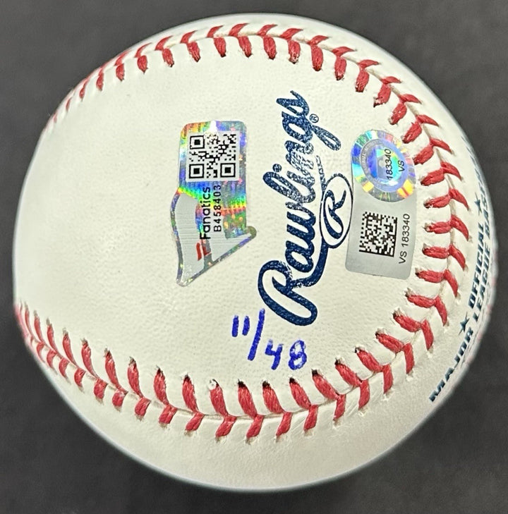 Jacob deGrom Signed Official MLB Baseball B2b 18 19 Cy Young Auto /48 Fanatics