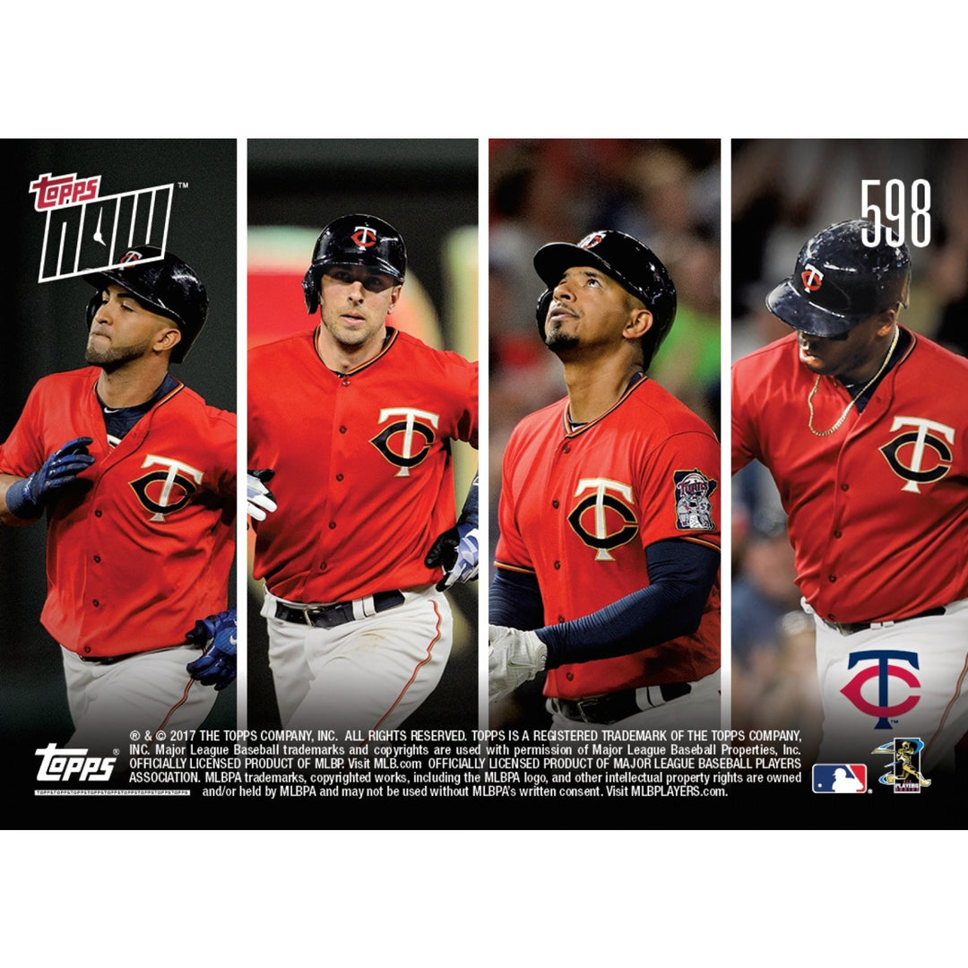 MINNESOTA TWINS HOMERS IN EACH OF 1st 7 INNINGS SETS RECORD TOPPS NOW CARD #598