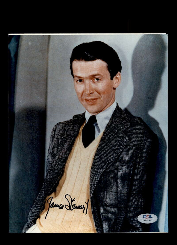 James Jimmy Stewart PSA DNA Coa Signed 8x10 Photo Autograph