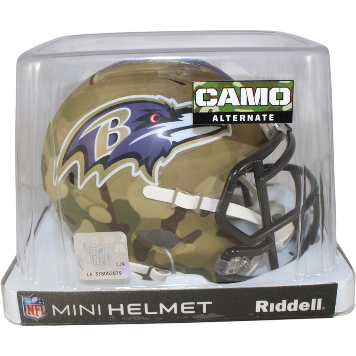 Baltimore Ravens Riddell New In Box Rare Limited Edition Camo Mini Helmet 28772