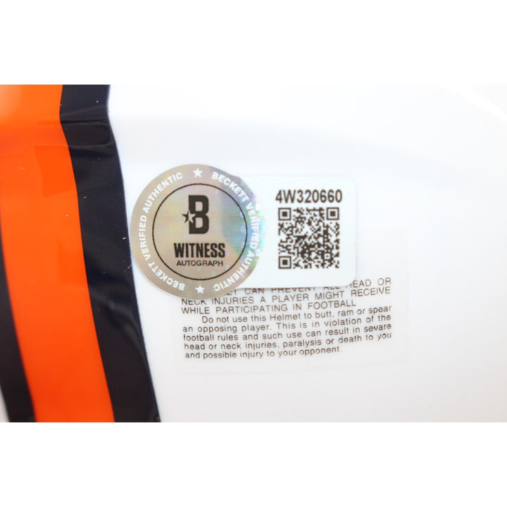 Wil Lutz Autographed Denver Broncos 23 Alt Mini Helmet Beckett Witness 54653