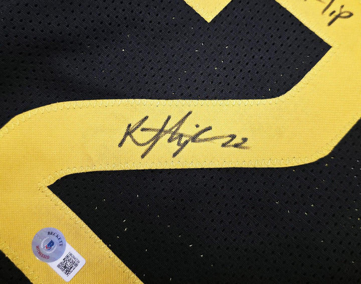 Utah Jazz Kyle Filipowski Signed Black Jersey "K Flip" Beckett Witness