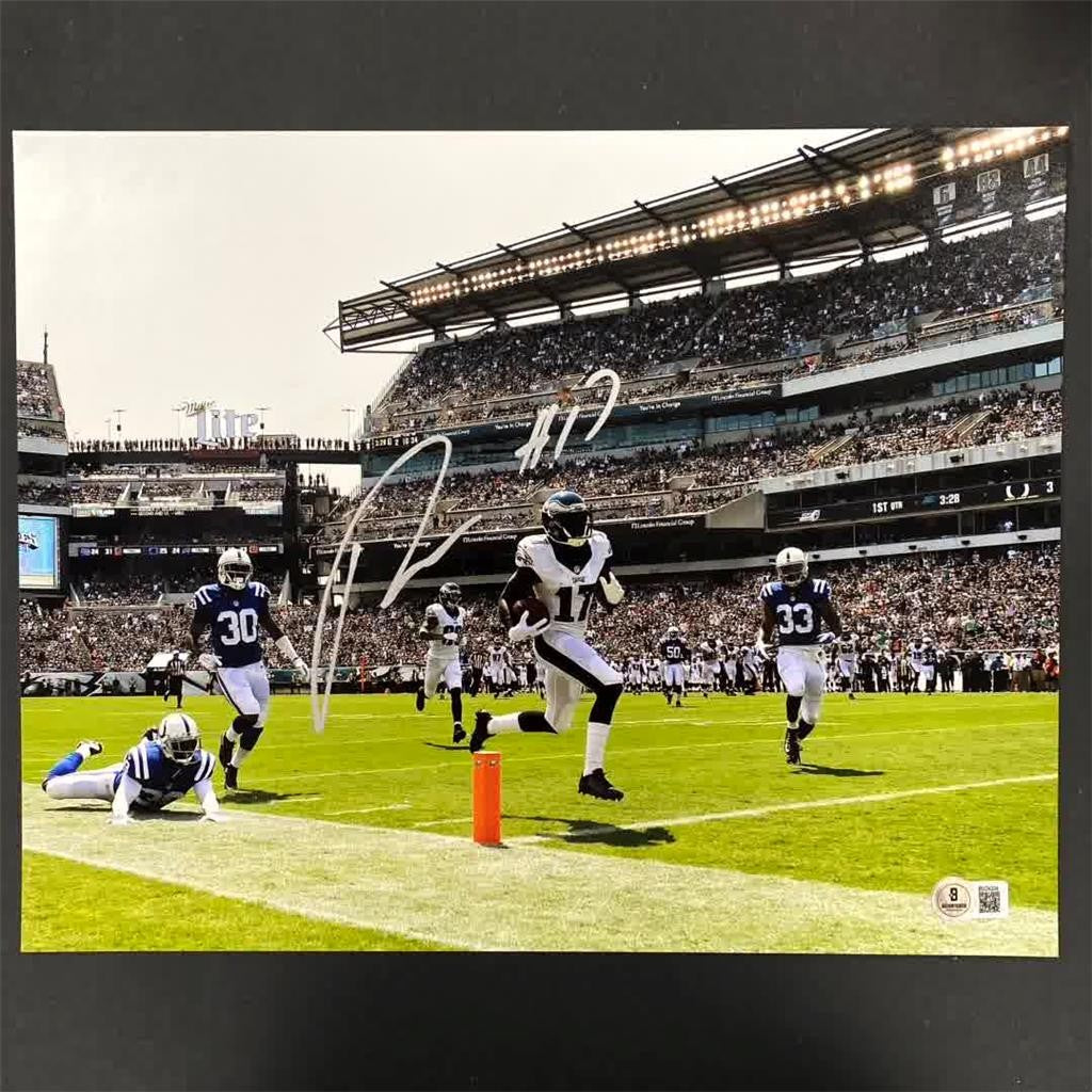 Nelson Agholor signed Philadelphia Eagles 11x14 photo autograph ~ Beckett BAS