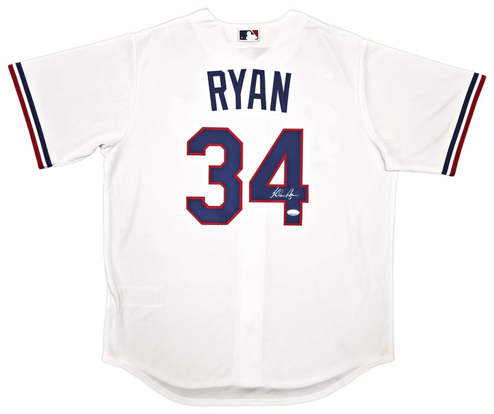 Texas Rangers Nolan Ryan Signed White Nike Jersey Size L PSA/DNA ITP