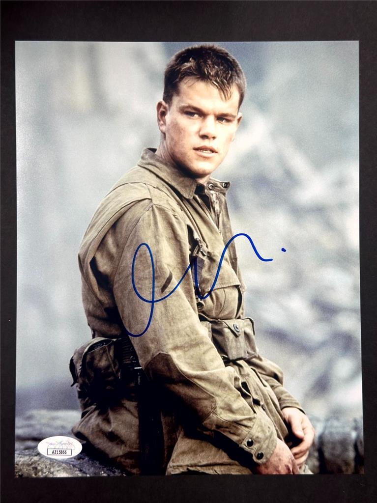 Matt Damon signed Saving Private Ryan 8x10 photo autograph (C) ~ JSA COA