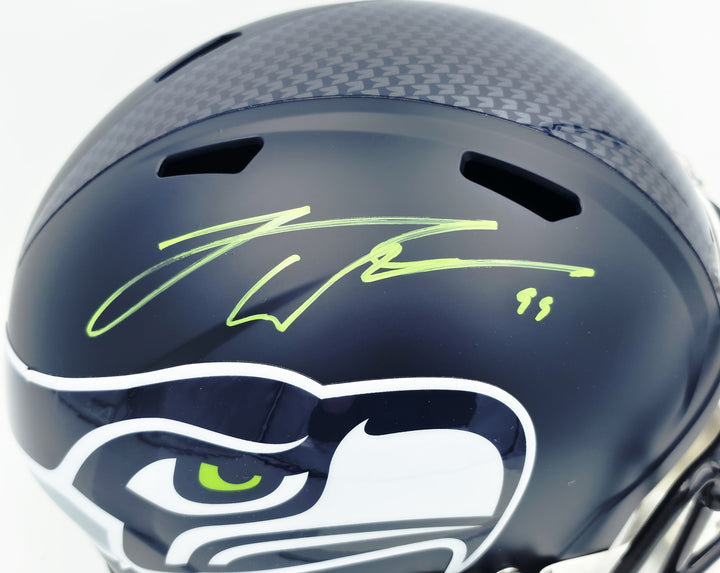 Leonard Williams Signed Seahawks Blue Full Size SB LX Champions Logo Speed