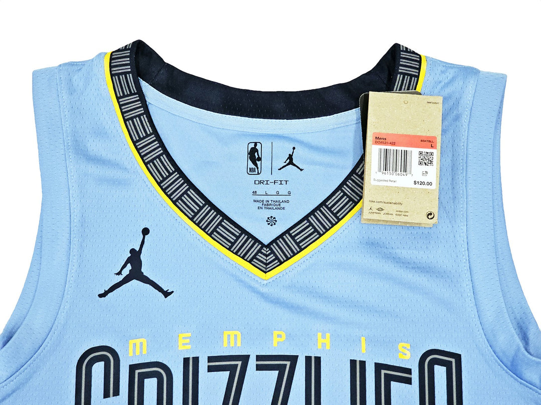 Grizzlies Ja Morant Auto Blue Jordan Statement Edt Swingman Jersey Sz 48 BAS