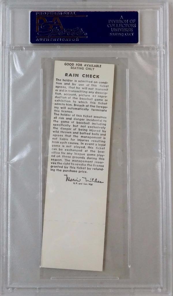 SEATTLE PILOTS vs OAKLAND A's ATHLETICS May 20, 1970 Full Unused Ticket ~ PSA 9
