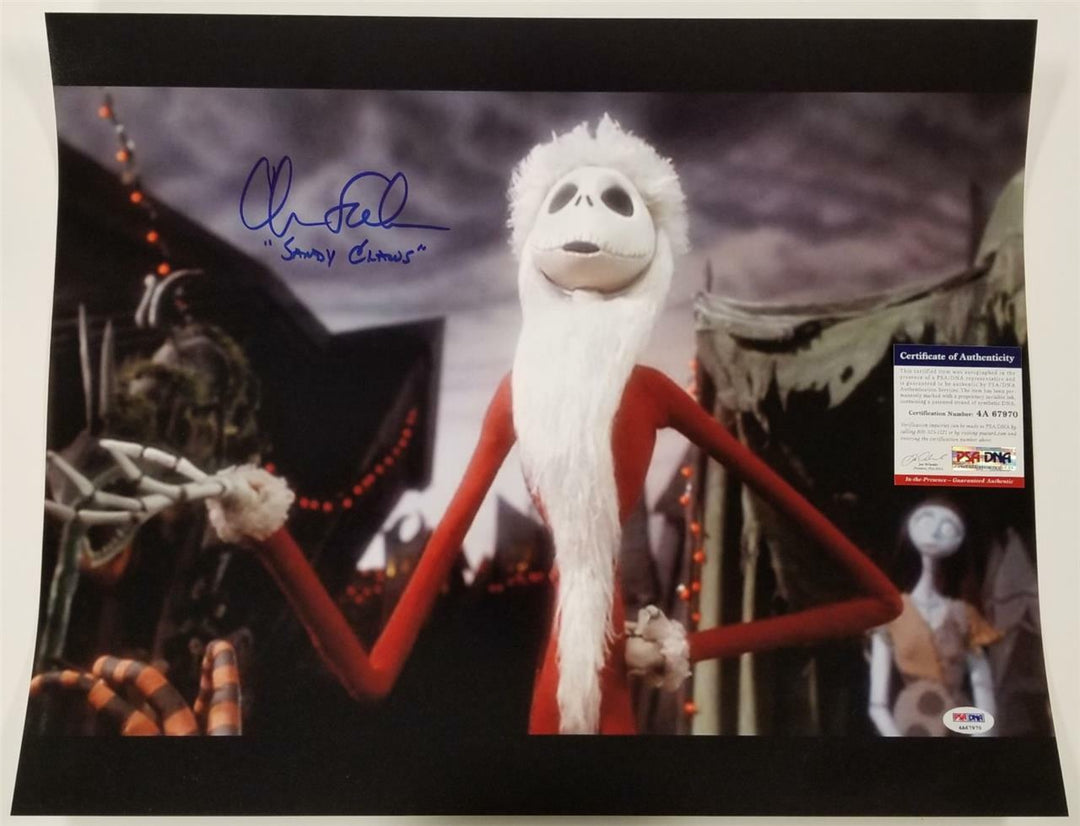 Chris Sarandon "Sandy Claws" signed Nightmare Before Christmas 16x20 Photo PSA