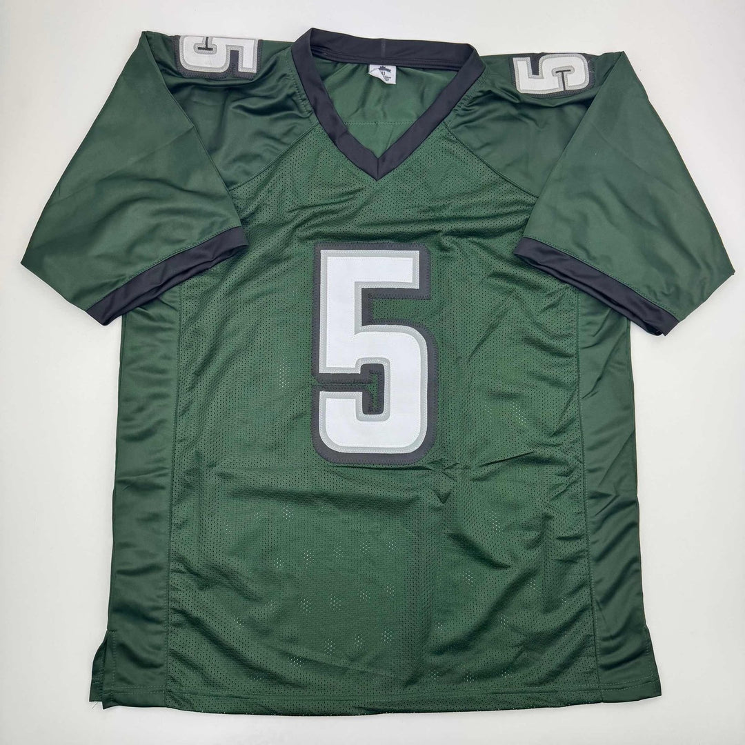 Autographed/Signed DONOVAN MCNABB Philadelphia Green Jersey Beckett COA