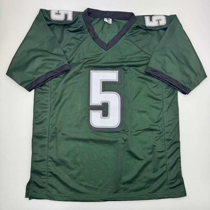 Autographed/Signed DONOVAN MCNABB Philadelphia Green Jersey Beckett COA