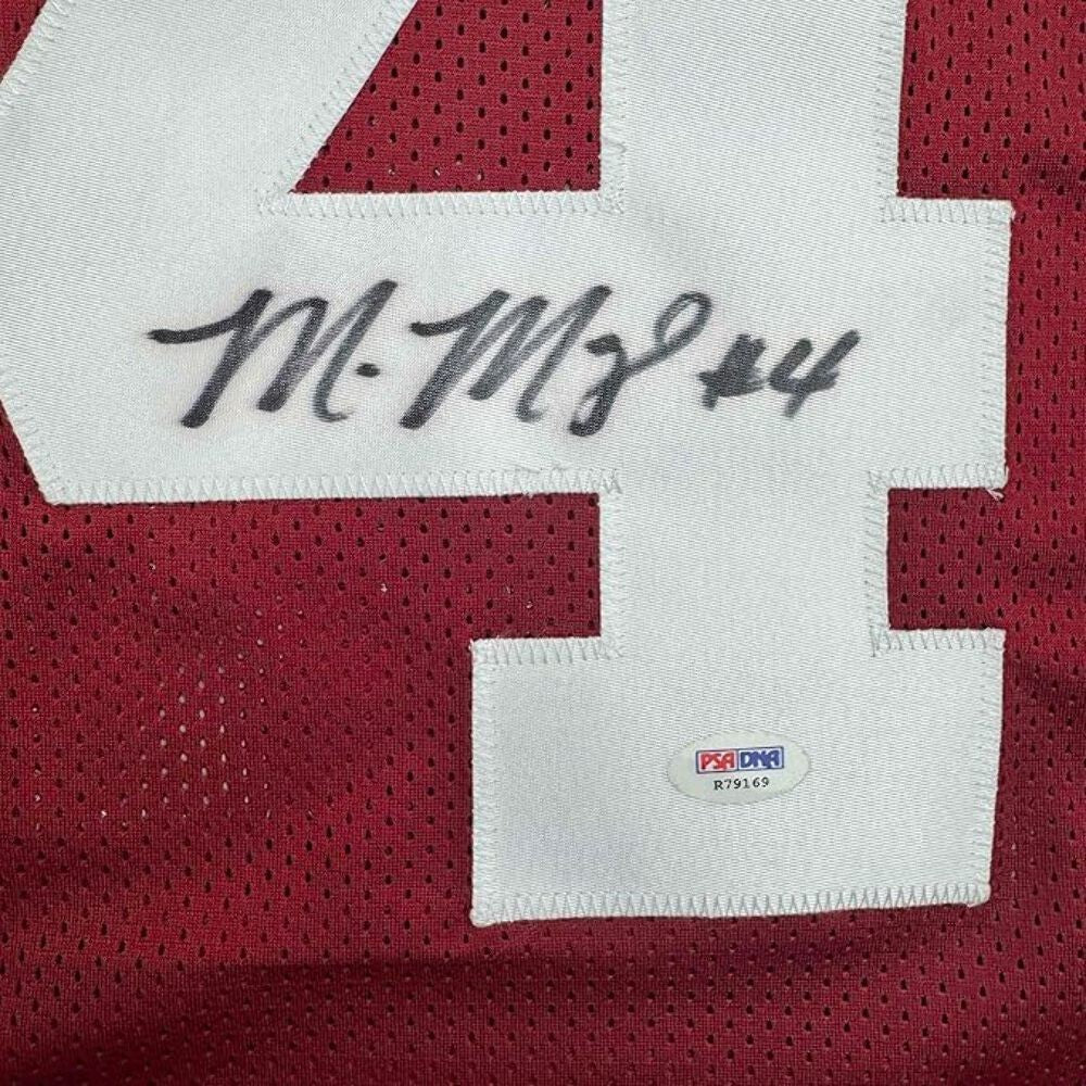 Framed Autographed/Signed Marquis Maze 35x39 Alabama Red College Jersey PSA COA