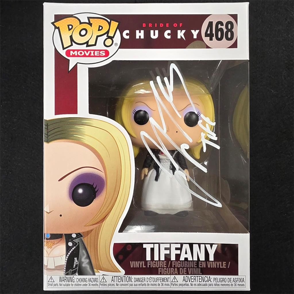 Jennifer Tilly signed "Tiff" Tiffany Chucky Funko Pop 468 autograph Beckett BAS