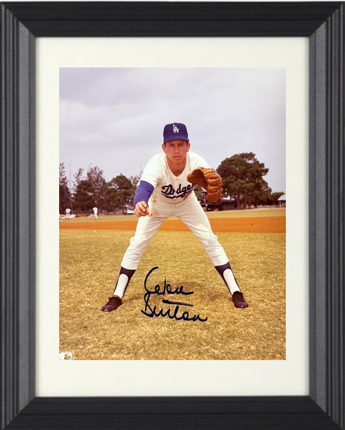 Don Sutton signed Los Angeles Dodgers MLB 8x10 Photo minor dings Framed- COA HOF