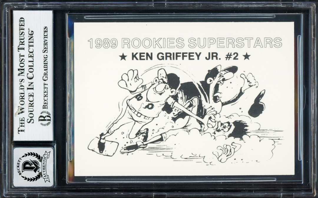 Ken Griffey Jr. Signed 1989 Rookies Superstars RC 2 Mariners Auto GM 10 Beckett