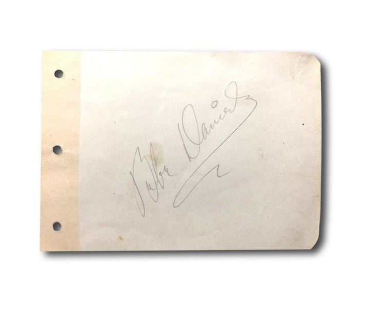 Bebe Daniels Hand Signed Album Page Cut JSA COA Autograph 42Nd Street Actress