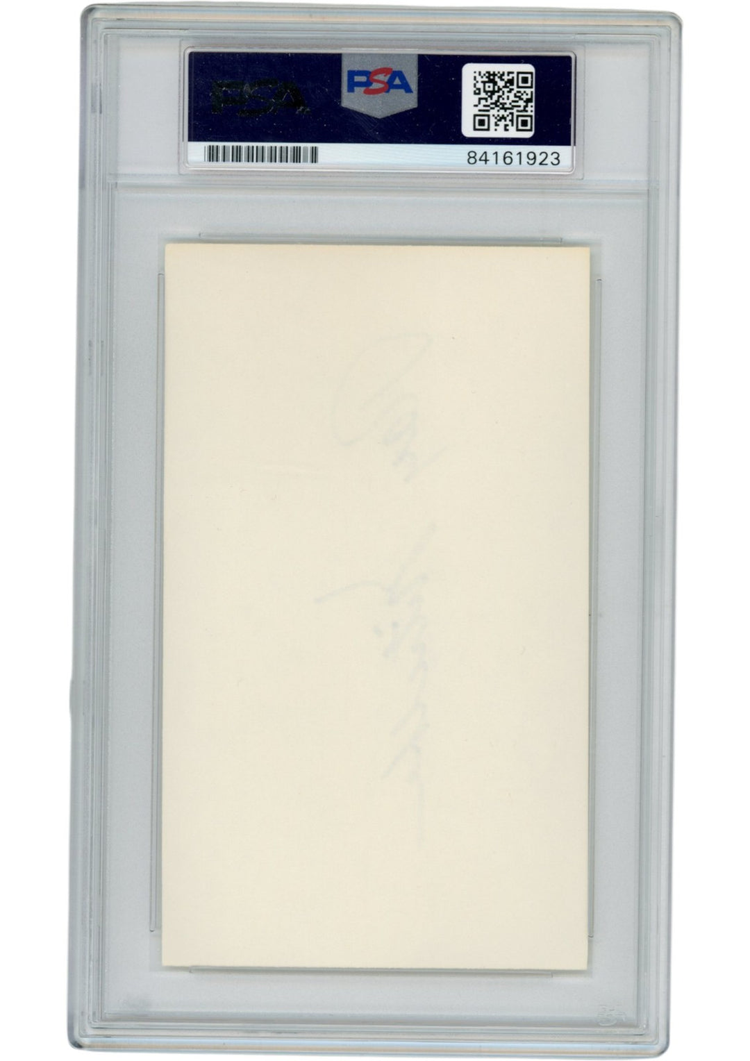 Ray Nitschke Autographed/Signed Green Bay Packers Index Card Slabbed PSA 54903