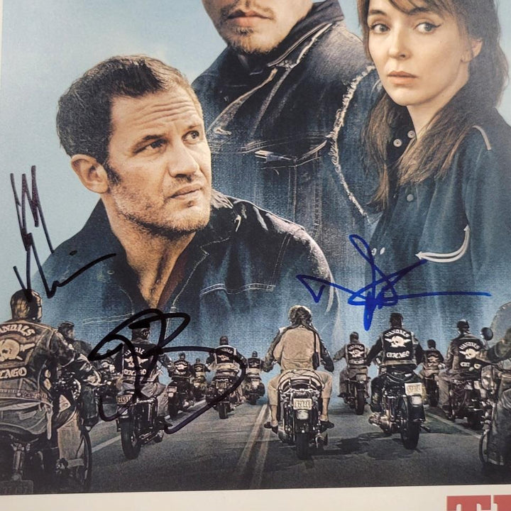 The Bikeriders cast (3) signed 11x17 photo Reedus Butler Nichols D~ Beckett BAS