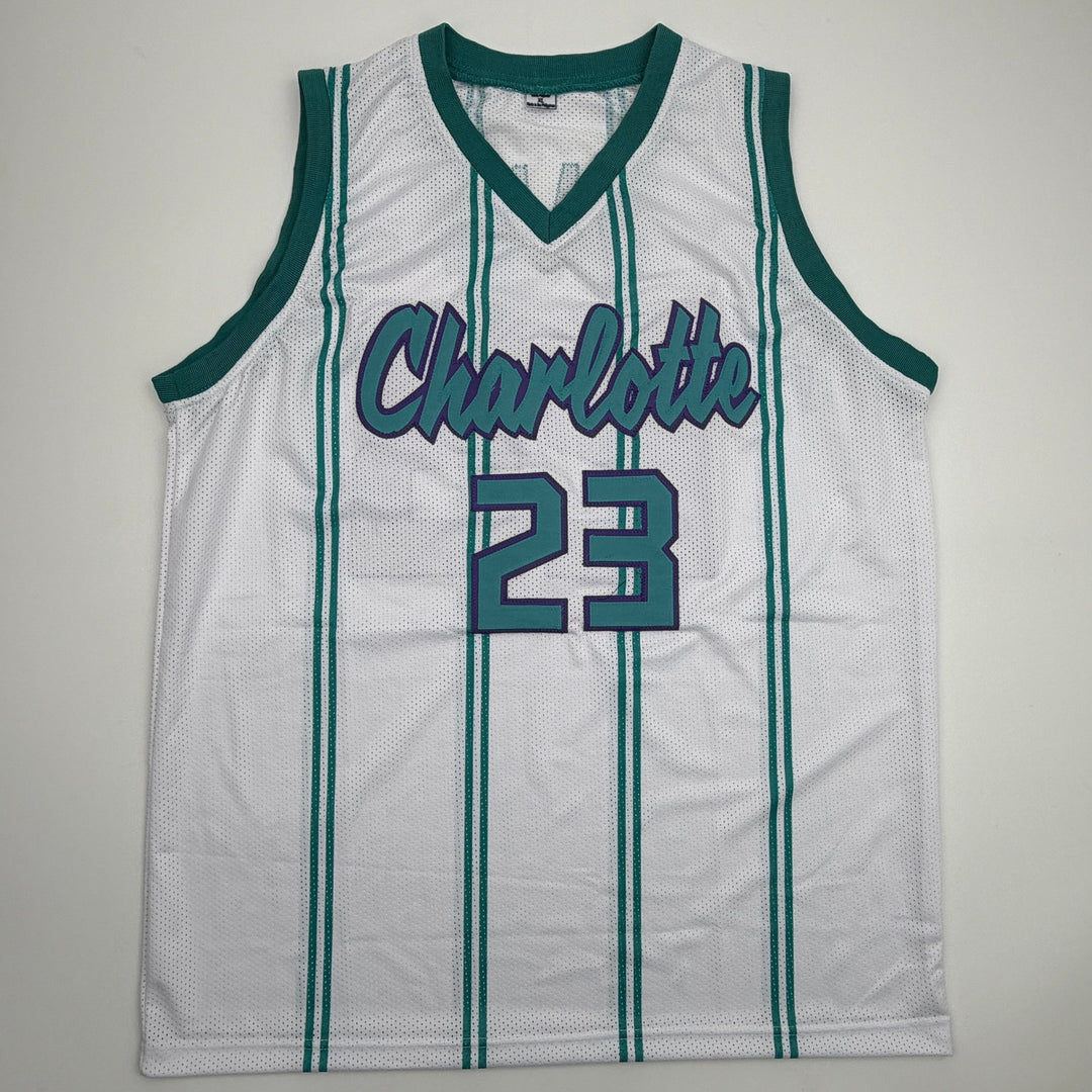 Autographed/Signed Tre Mann Charlotte White Basketball Jersey Beckett BAS COA