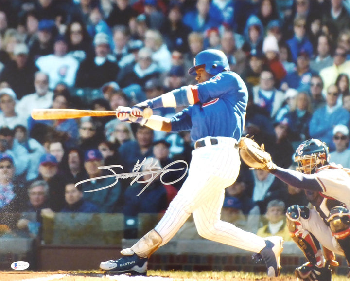 Sammy Sosa Autographed Signed 16x20 Photo Chicago Cubs Beckett BAS