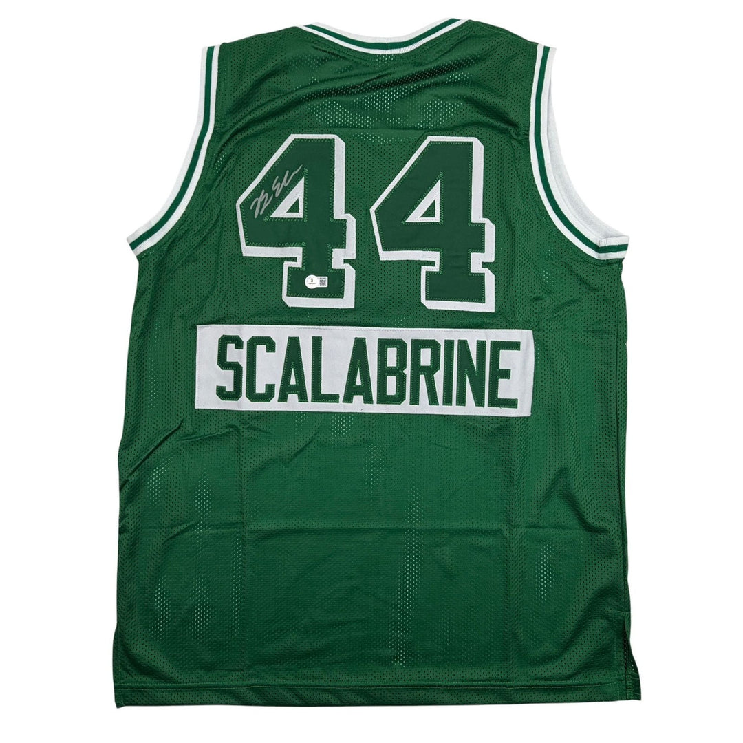 Autographed/Signed Brian Scalabrine Boston Green City Edition Jersey Beckett COA