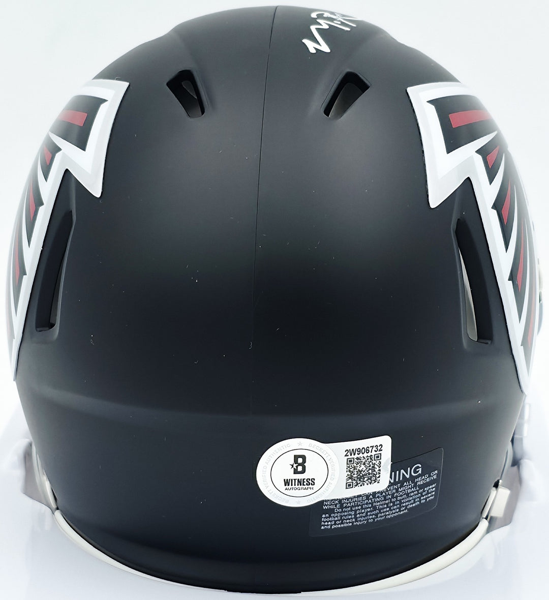 Michael Penix Jr. Signed Falcons Black Speed Mini Helmet Beckett Wit #2W906732