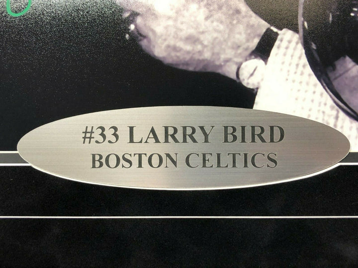 Larry Bird Signed Framed Celtics 16x20 w/ Auerbach Cigar Autograph Fanatics COA