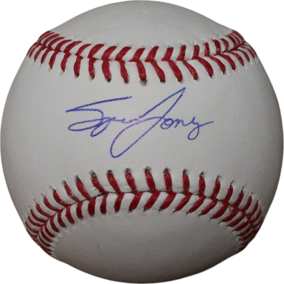 Spencer Jones Autographed/Signed New York Yankees OML Baseball FAN 46966