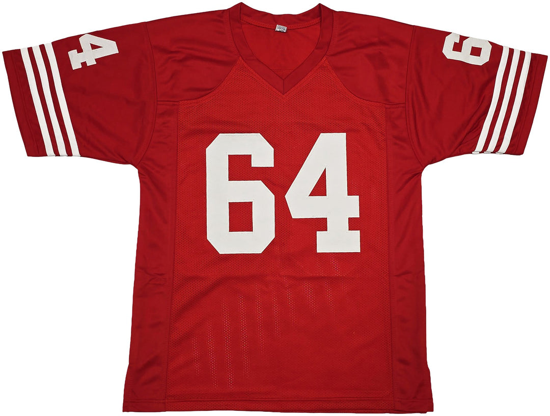 San Francisco 49ers Dave Wilcox Signed Red Jersey "HOF 2000" Beckett