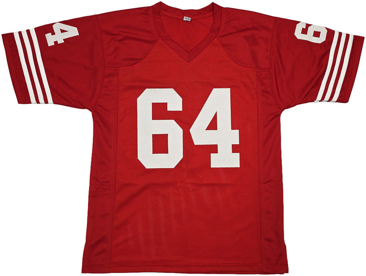 San Francisco 49ers Dave Wilcox Signed Red Jersey "HOF 2000" Beckett
