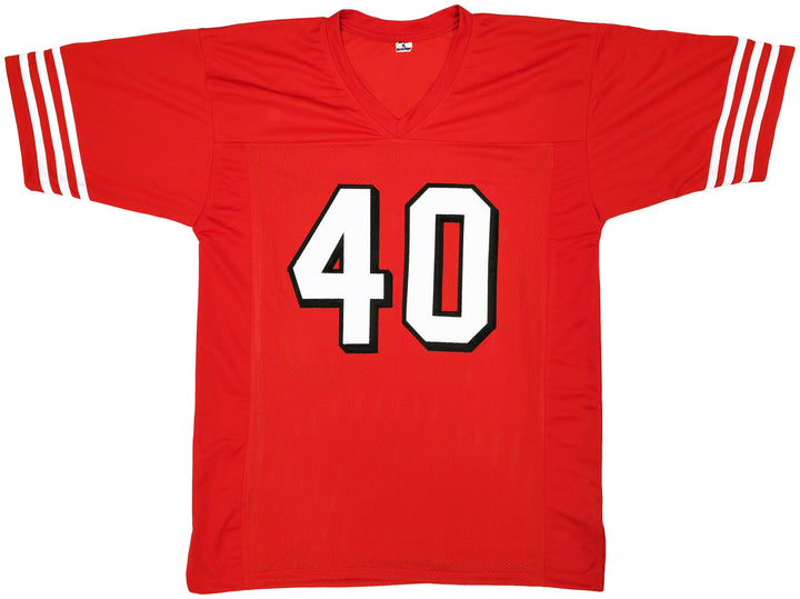 San Francisco 49ers William Floyd Autographed Signed Red Jersey Beckett