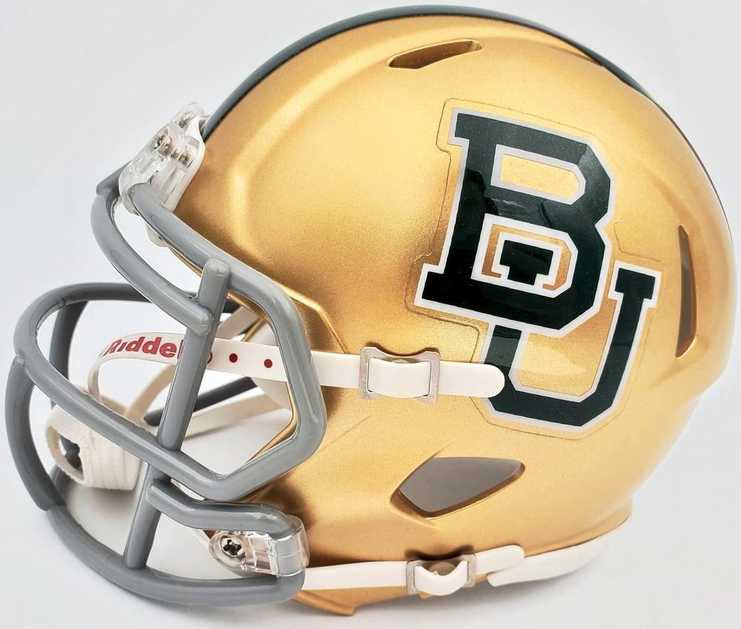 Josh Gordon Autographed Signed Baylor Bears Gold Speed Mini Helmet Beckett