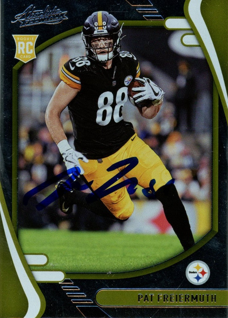 Pat Freiermuth Autographed 2021 Panini Absolute #117 Trading Card Beckett 57023