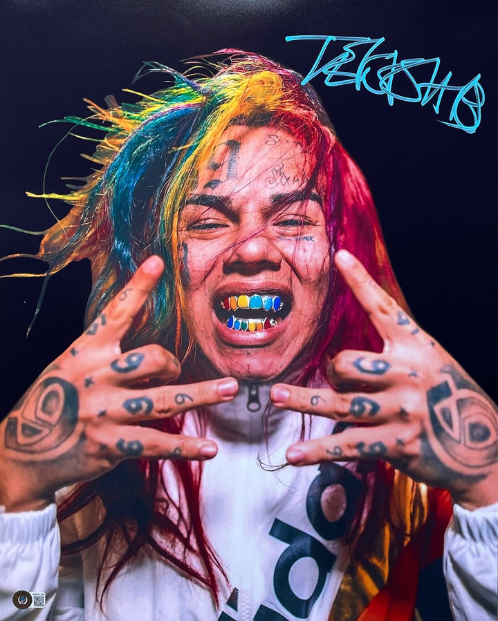 Tekashi 6ix9ine Signed 16x20 Photo BAS