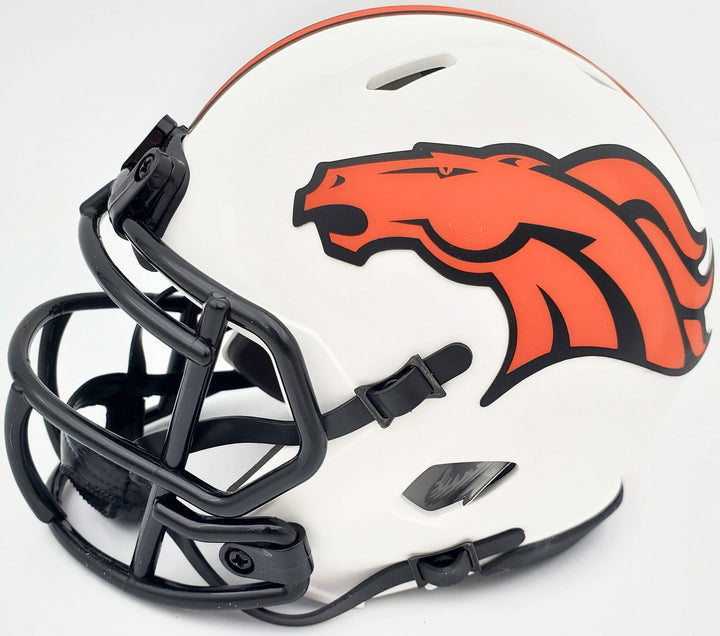 Steve Atwater Signed Denver Broncos Lunar Eclipse White Speed Mini Helmet