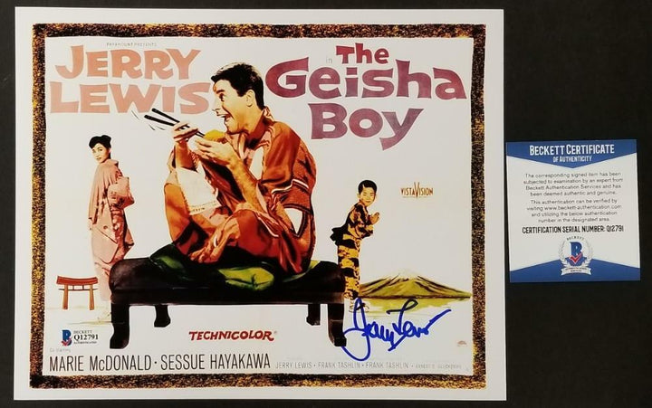 Jerry Lewis signed 8x10 Photo Autograph The Geisha Boy ~ Beckett BAS COA