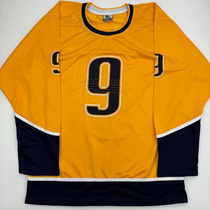 Autographed/Signed Filip Forsberg Nashville Yellow Hockey Jersey JSA COA