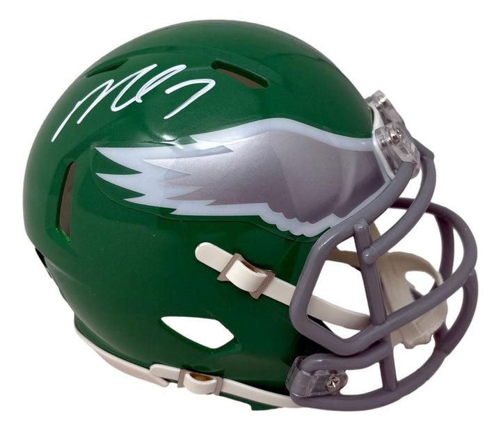Michael Vick Signed Philadelphia Eagles Kelly Green Mini Speed Helmet BAS ITP