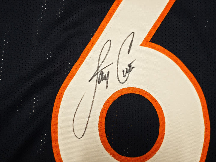 Denver Broncos Jay Cutler Signed Blue Jersey Beckett BAS Witness