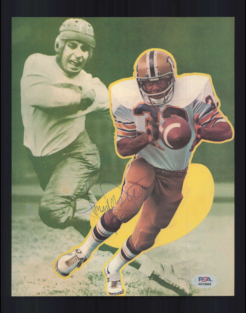 Tony Dorsett PSA DNA Signed 70`s Vintage 8x10 Photo Autograph Pitt