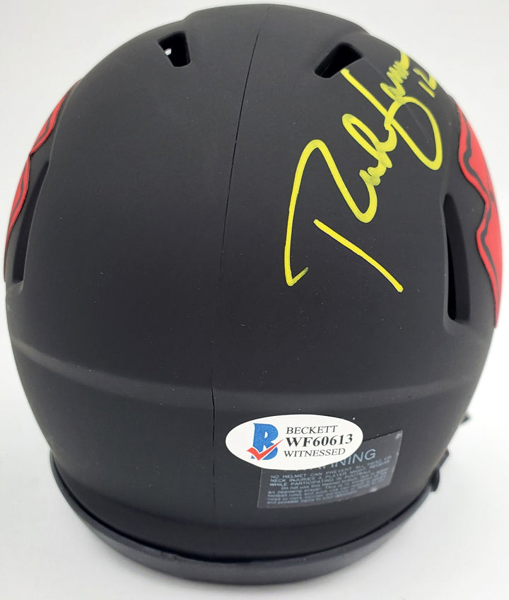 Rich Gannon Signed Kansas City Chiefs Eclipse Black Speed Mini Helmet Beckett