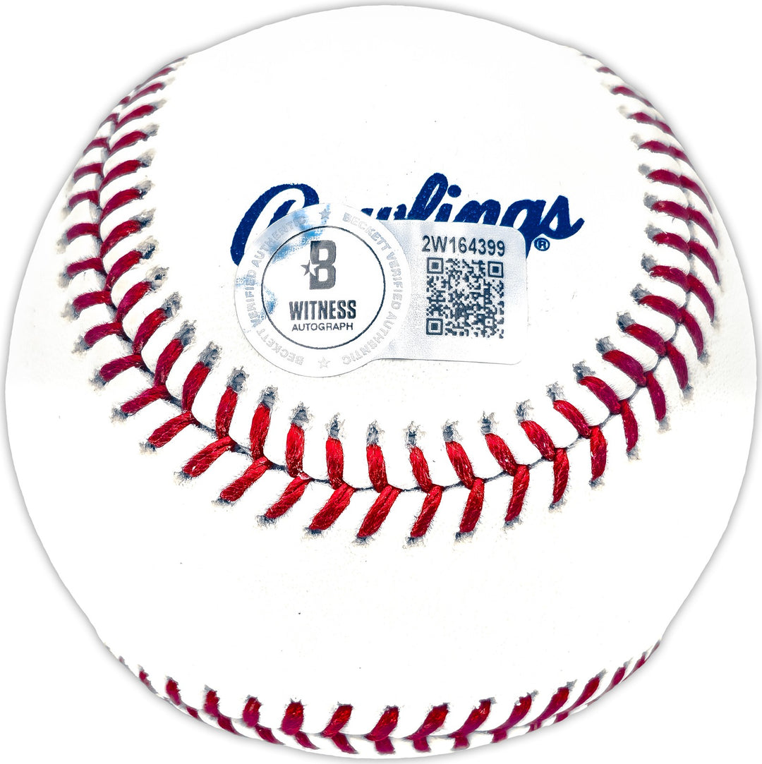 Adrian Beltre Signed Official HOF Logo MLB Baseball Texas Rangers Beckett Wit