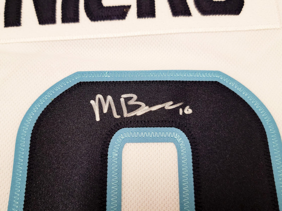 Kraken Matty Beniers Auto White Adidas Inaugural Jersey "1st Draft Pick Fanatics
