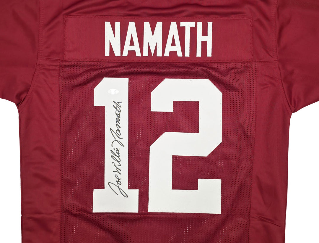 Alabama Crimson Tide Joe Namath Signed Maroon Jersey "Willie" PSA/DNA