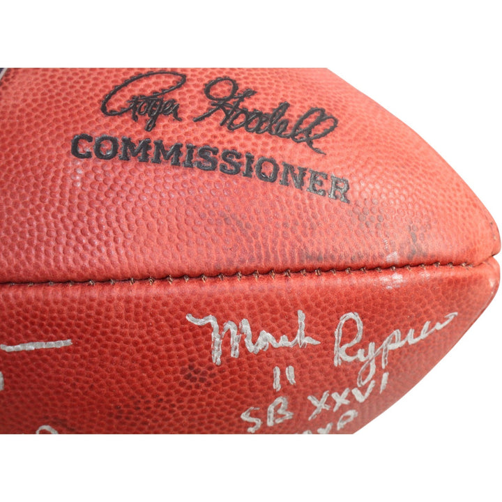 Riggins Rypien Williams Signed Washington Redskins Football AS IS Beckett 35611